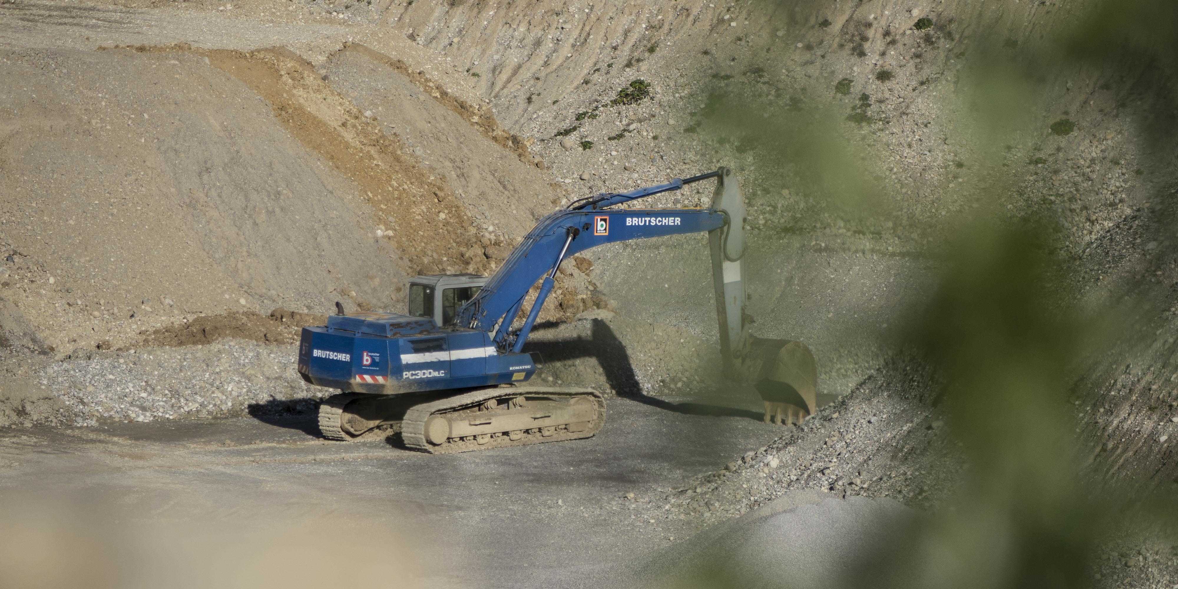 3D Drohnen Vermessung Kiesgrube Brutscher Bagger [87653 Eggenthal]