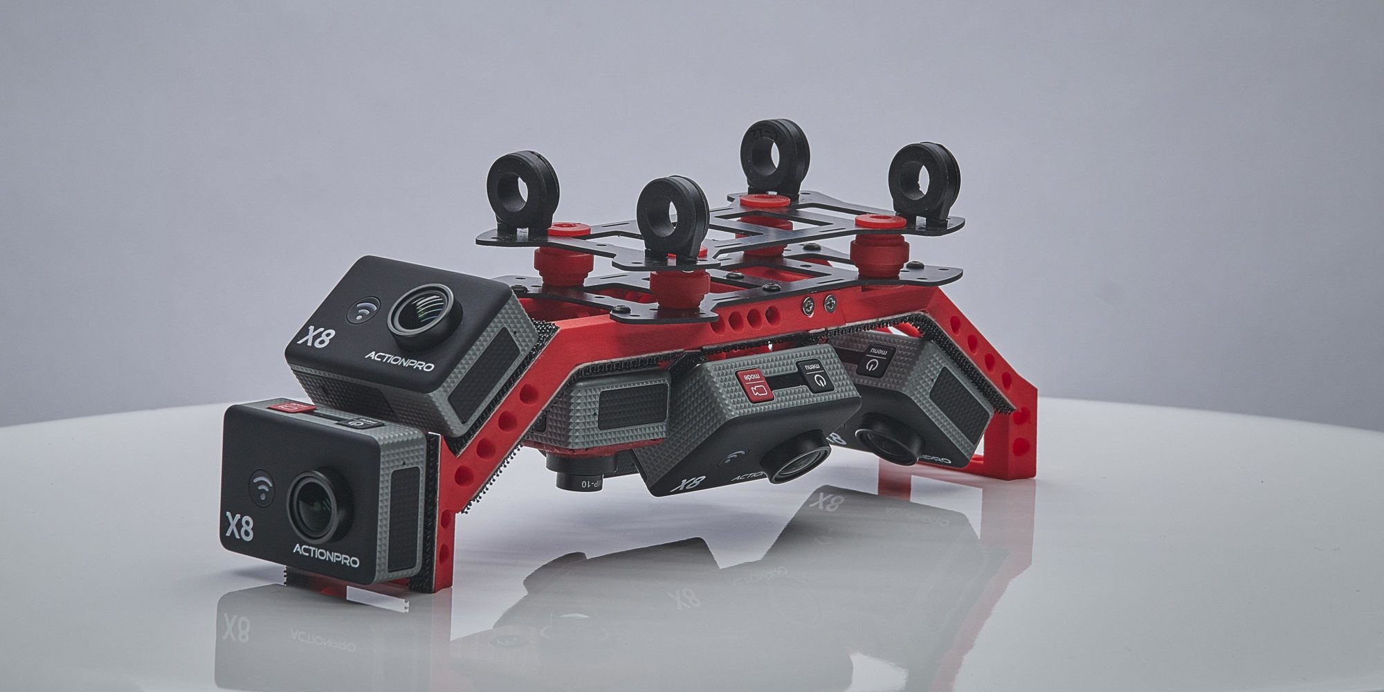 ViraCopter 4x8 Camera Array mit 8x 12 MPixel 4K Kameras inkl. Infrarot Modifikation
